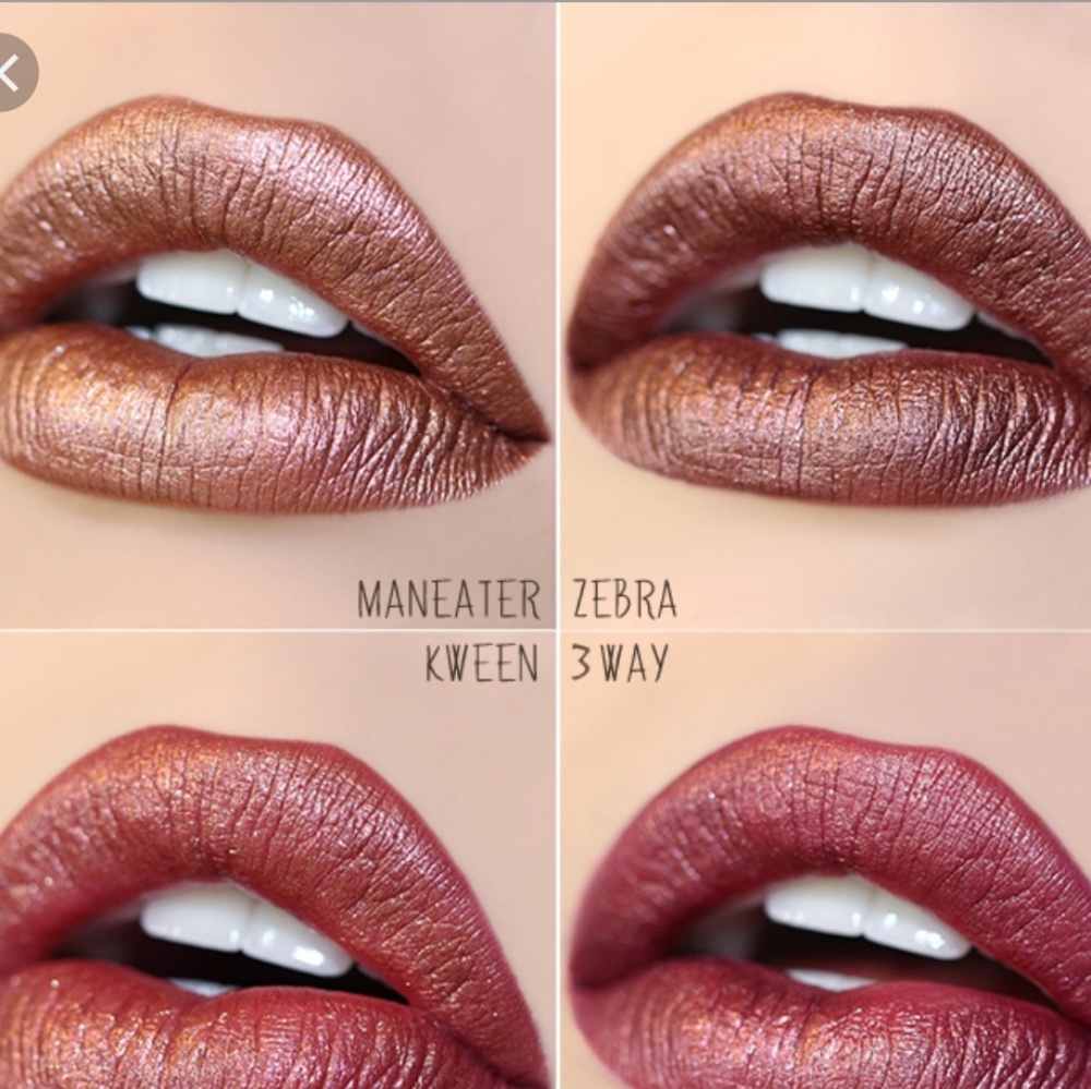 Colourpop DM, Zebra, flitter . metallics
